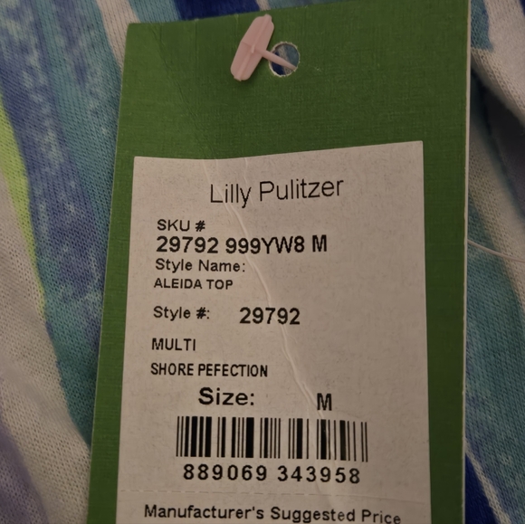 NWT Lilly Pulitzer Aleida Shore Perfection Tank Top - Picture 6 of 7
